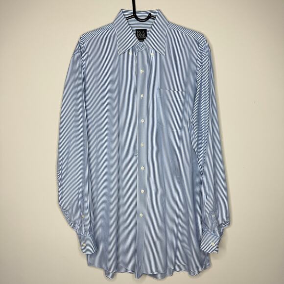 Lot of 2 Jos A Bank Executive Collection Men Shirts 16 1/2-37 Blue Office Preppy - Picture 2 of 15